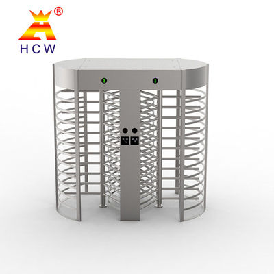 Double Magnetic Full Height Turnstile Gate Biometric Face Recognition RS485