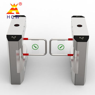 Swiping Card Speed Gate Turnstile Two Way Face Recognition Small Swing Turnstile Gate