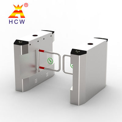 Swiping Card Speed Gate Turnstile Two Way Face Recognition Small Swing Turnstile Gate