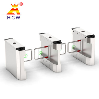 Swiping Card Speed Gate Turnstile Two Way Face Recognition Small Swing Turnstile Gate