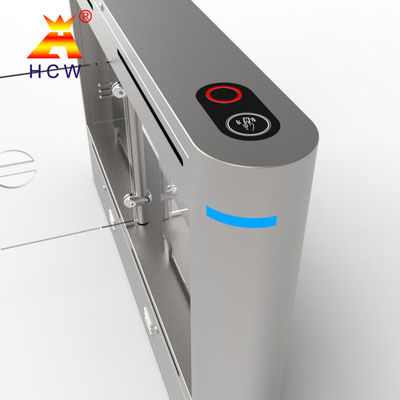Pedestrian Access Control CW406 Swing Barrier Turnstile Gate With SS304 Cabinet
