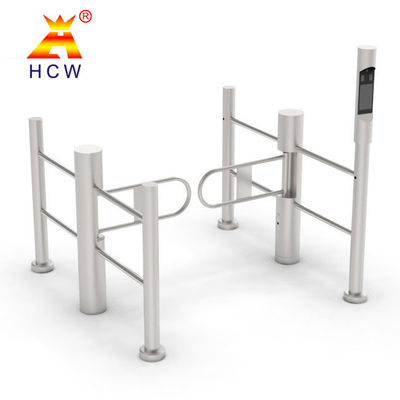 55cm Lane Width Controlled Access Turnstiles SS304 Facial Recognition Gate