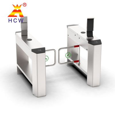 1.2mm Top Cover Automatic Pedestrian Turnstile Gate With ID / IC Card Reader