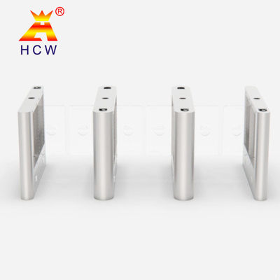 Glass Door Automated Barrier Turnstile Gate 20-30 Persons / Min