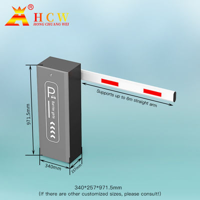 1-6m Automatic Boom Parking Barrier Gate For Vehicle Traffic Control
