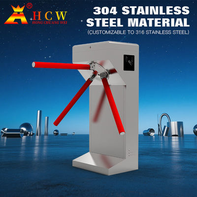 RS485 Communication Interface Automatic Tripod Turnstile Gate three arm