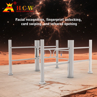 55cm Lane Width Controlled Access Turnstiles SS304 Facial Recognition Gate