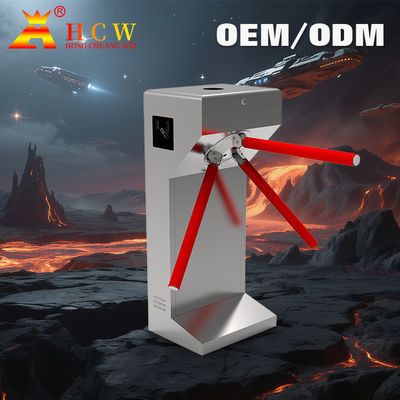 HCW AC220V  One Way Turnstile Semi Automatic Tripod Security Gates 30-35 Persons / Min