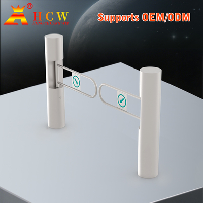 HCW AC220V Swing Barrier Gate Bridge Type Single / Two Way Pedestrian Swing Turnstile Gate