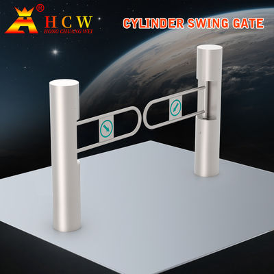 HCW AC220V Swing Barrier Gate Bridge Type Single / Two Way Pedestrian Swing Turnstile Gate