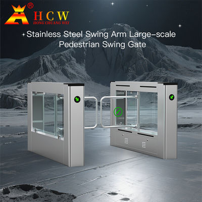 HCW OEM Speed gate Turnstile Installation Stainless Steel Water Proof For Office Building