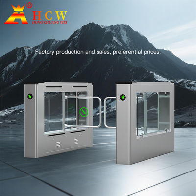 HCW OEM Speed gate Turnstile Installation Stainless Steel Water Proof For Office Building
