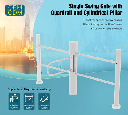 HCW High Capacity Swing Barrier Turnstile with 1S Open/Close Time and 4 Million Times Service Life for Pedestrian Access Control