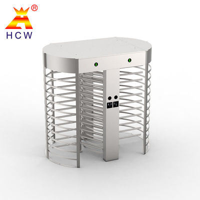 Double Magnetic Full Height Turnstile Gate Biometric Face Recognition RS485