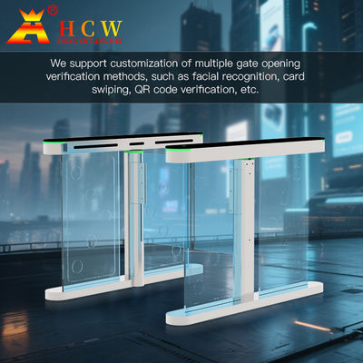 Office Building Speed Turnstile Gate with 2 Million Trouble-Free Operation Times and Customizable Face Recognition Detector