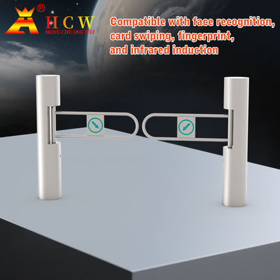 HCW AC220V Swing Barrier Gate Bridge Type Single / Two Way Pedestrian Swing Turnstile Gate