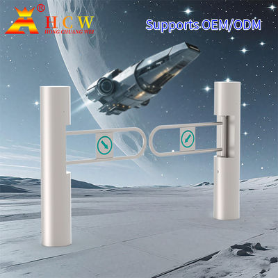 HCW 1S Turnstile Swing Gate Supermarket Entrance Turnstile With Face Fingerprint Recognition
