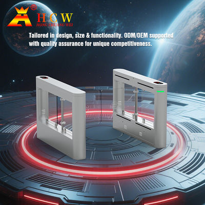 Controllo di accesso pedonale HCW CW406 Barriera oscillante Porta girante con armadio SS304