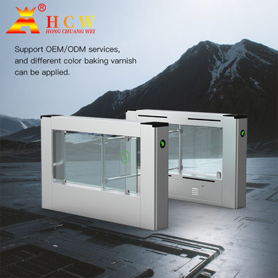 HCW OEM Speed gate Turnstile Installation Stainless Steel Water Proof For Office Building