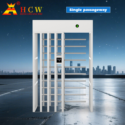 304 Stainless Steel 2000mm Full Height Turnstile Security Doors For Football Stadium