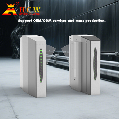 HCW Wing Gate Turnstile Biometric Access Control Rs232 Pedonale Anti Smashing per l'edificio degli uffici