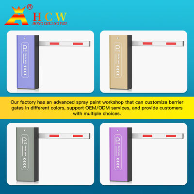 HCW Parking Barrier Gate with 150W Motor Power for Fast Lifting Speed and Stable Barrier Movement