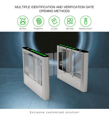 AC220V Power Supply Swing Barrier Turnstile with 1400*140*990 mm Size and 55 KG Weight for Secure Entry