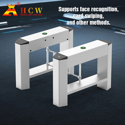 SS304 Swing Barrier Turnstile with 20W Motor Power 4 Pairs Infrared Detection and 2 Million Working Life for Entrance Control