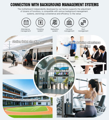 SS304 Swing Barrier Turnstile with 20W Motor Power 4 Pairs Infrared Detection and 2 Million Working Life for Entrance Control