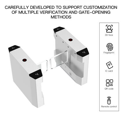 HCW CW426 Stainless Steel Swing Turnstile Gate with 600-1400mm Channel Width 1 Year Warranty and ISO 9001/CE Certification