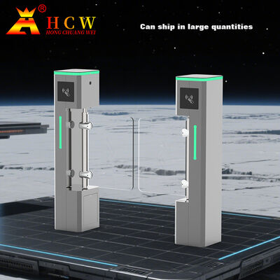 HCW Barrier Turnstile Gate with 600-1000mm Channel Width 30W DC Brushless Motor and 20-40 People/Minute Throughput for Pedestrian Management